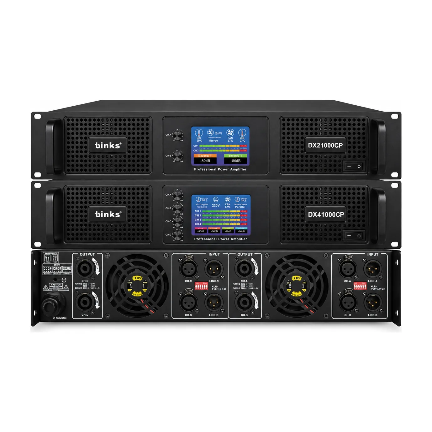 Binks DX21000CP Class D 2 сувгийн чадлын өсгөгч