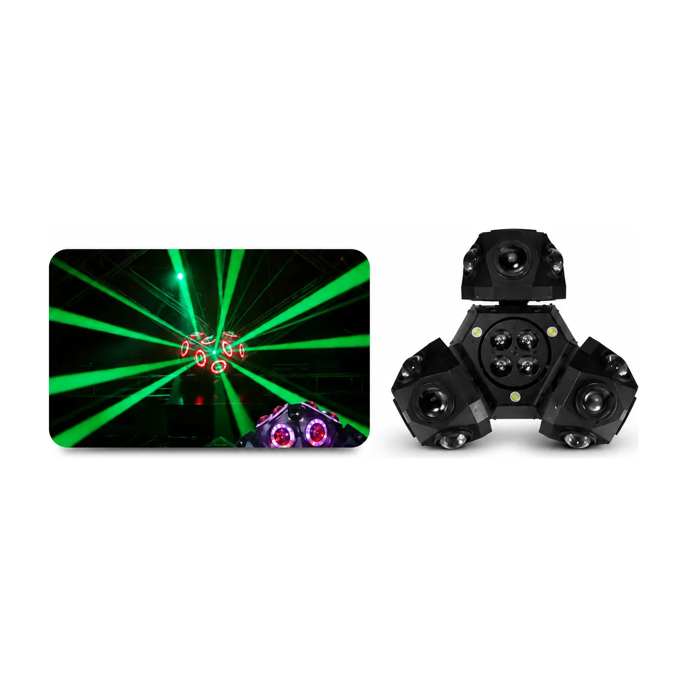 LS-B031 3 толгойт beam, лазер, строб, гобо 4-in 1 хөдөлгөөнт гэрэл
