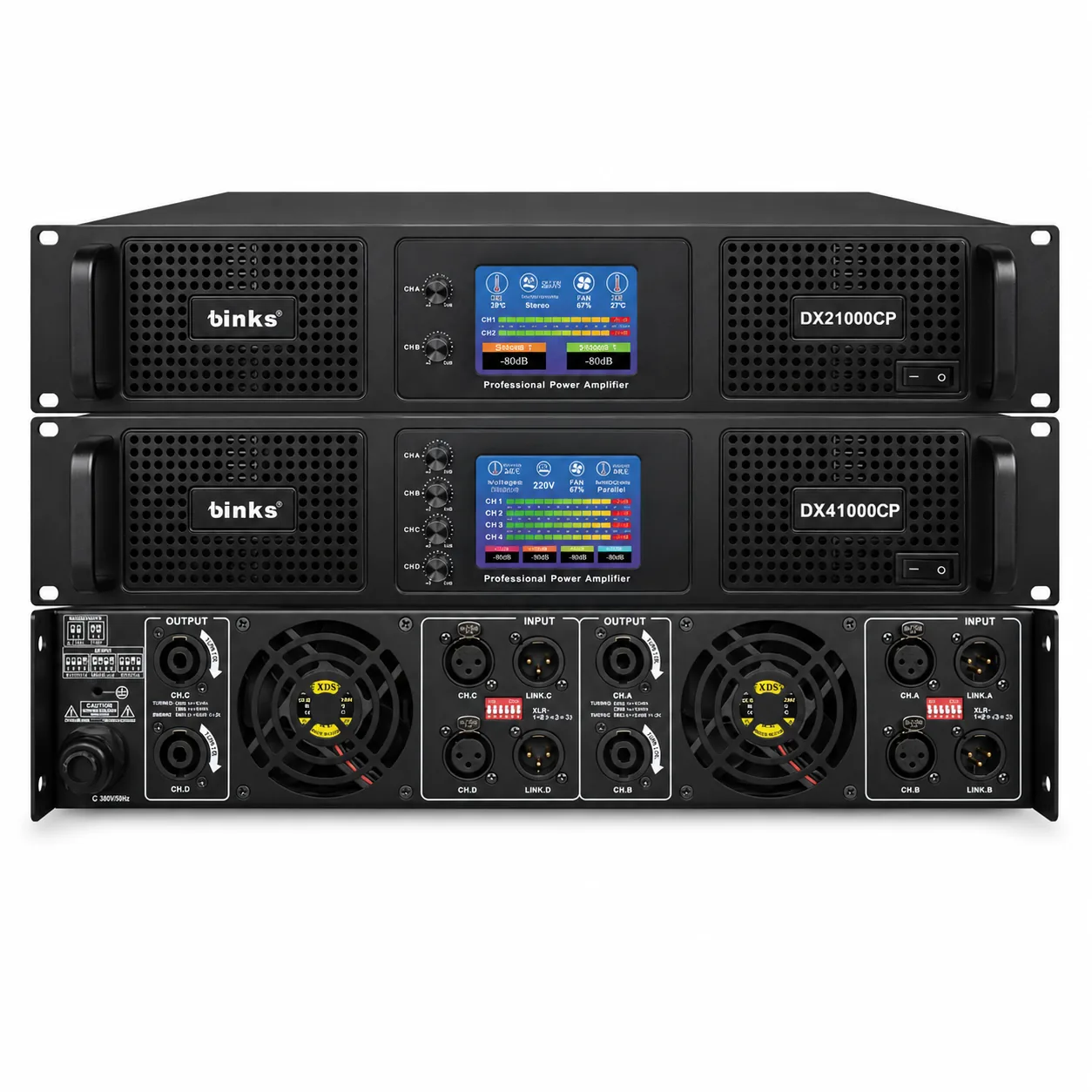 Binks DX21000CP Class D 2 сувгийн чадлын өсгөгч