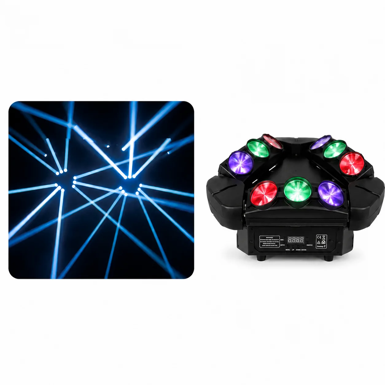LS-B040 9 led spider light